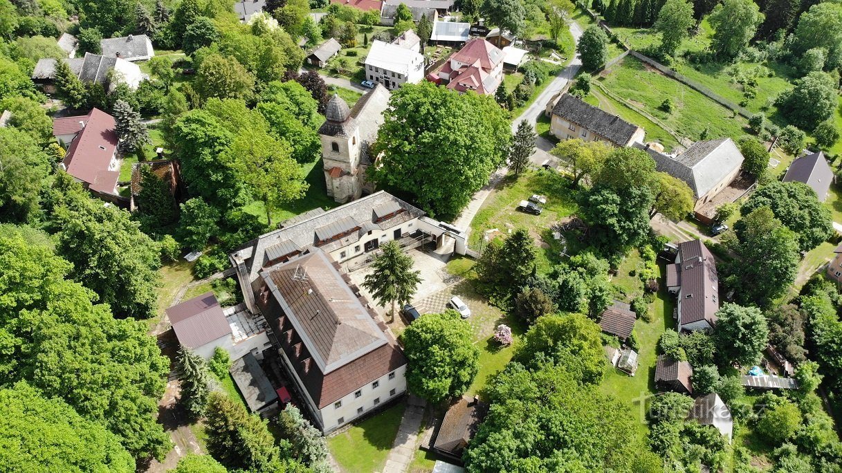 Pfarrhaus der Burg Vižín