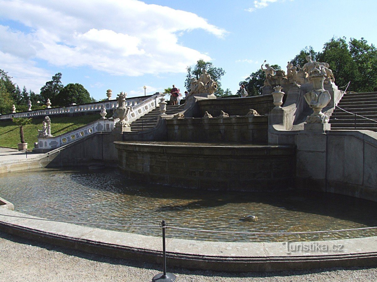 Giardino del castello di Český Krumlov