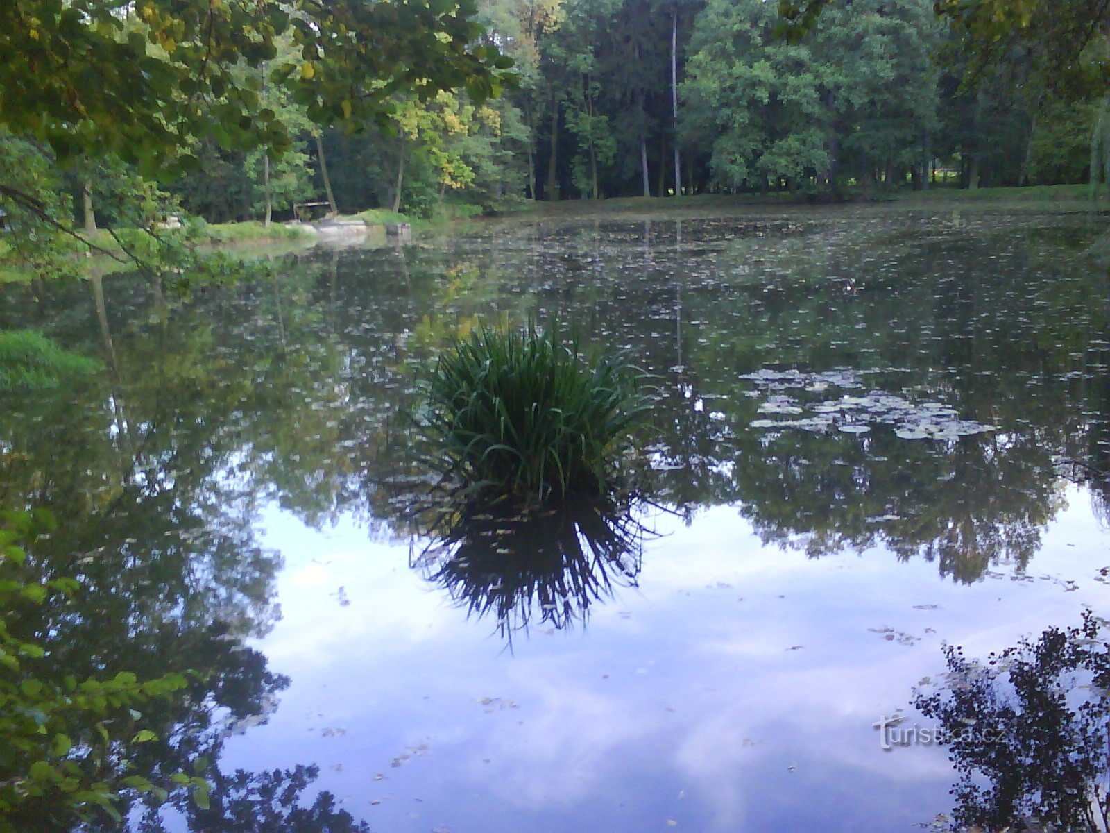 castle garden in Lochovice