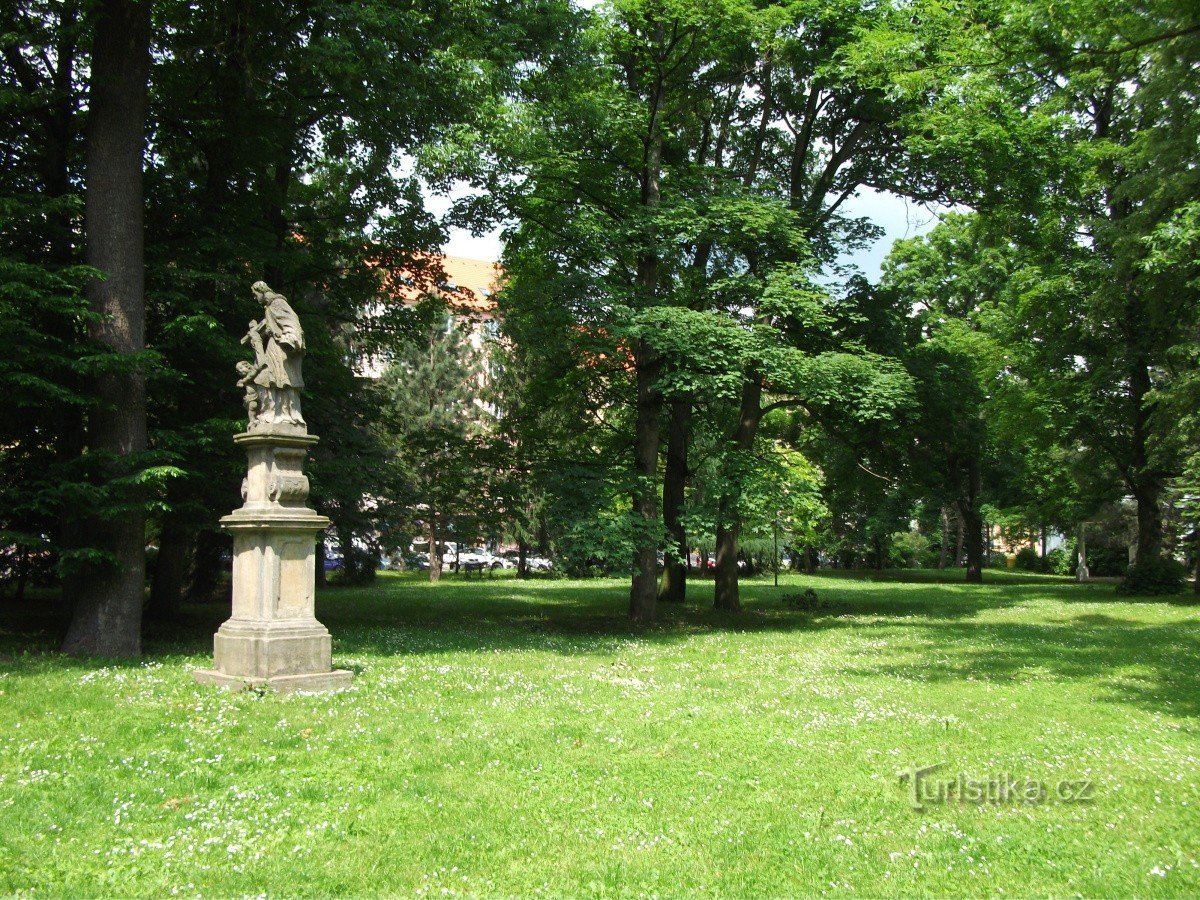 Slottsträdgården i Teplice