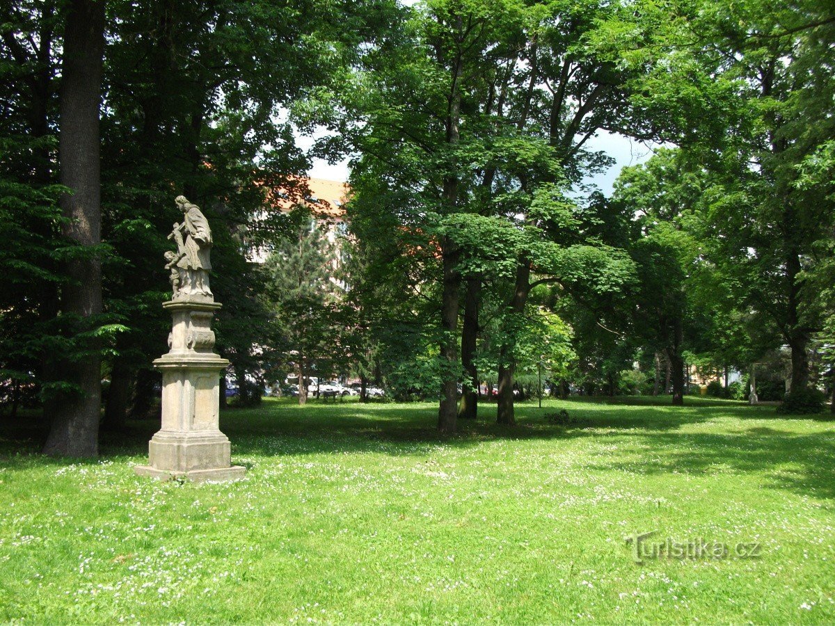 Castle garden in Teplice