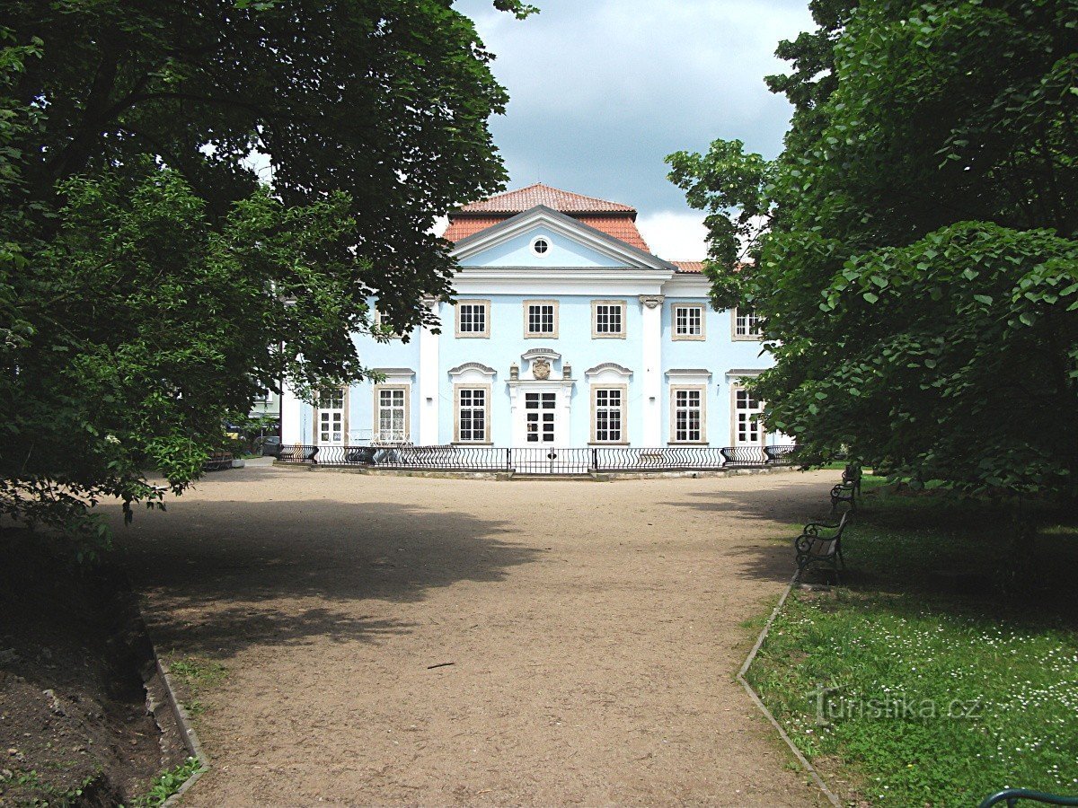 Giardino del castello a Teplice