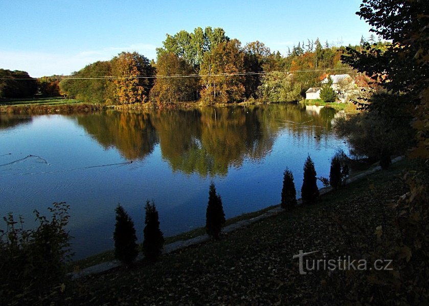 Castle lake at Olešnica