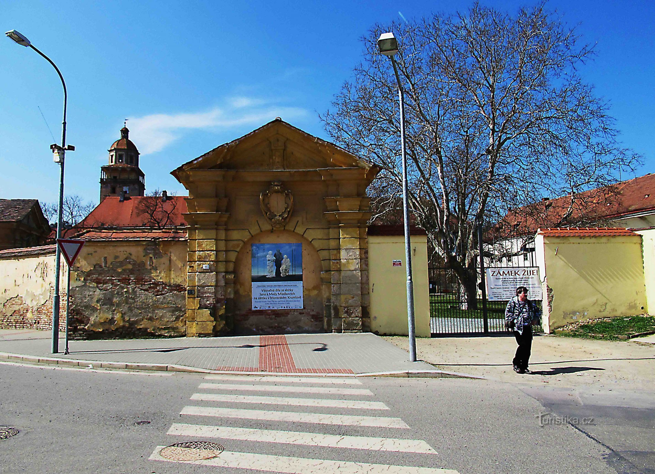 Οι χώροι του κάστρου στο Moravské Krumlov