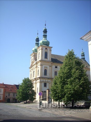 Igreja do castelo em Duchcov