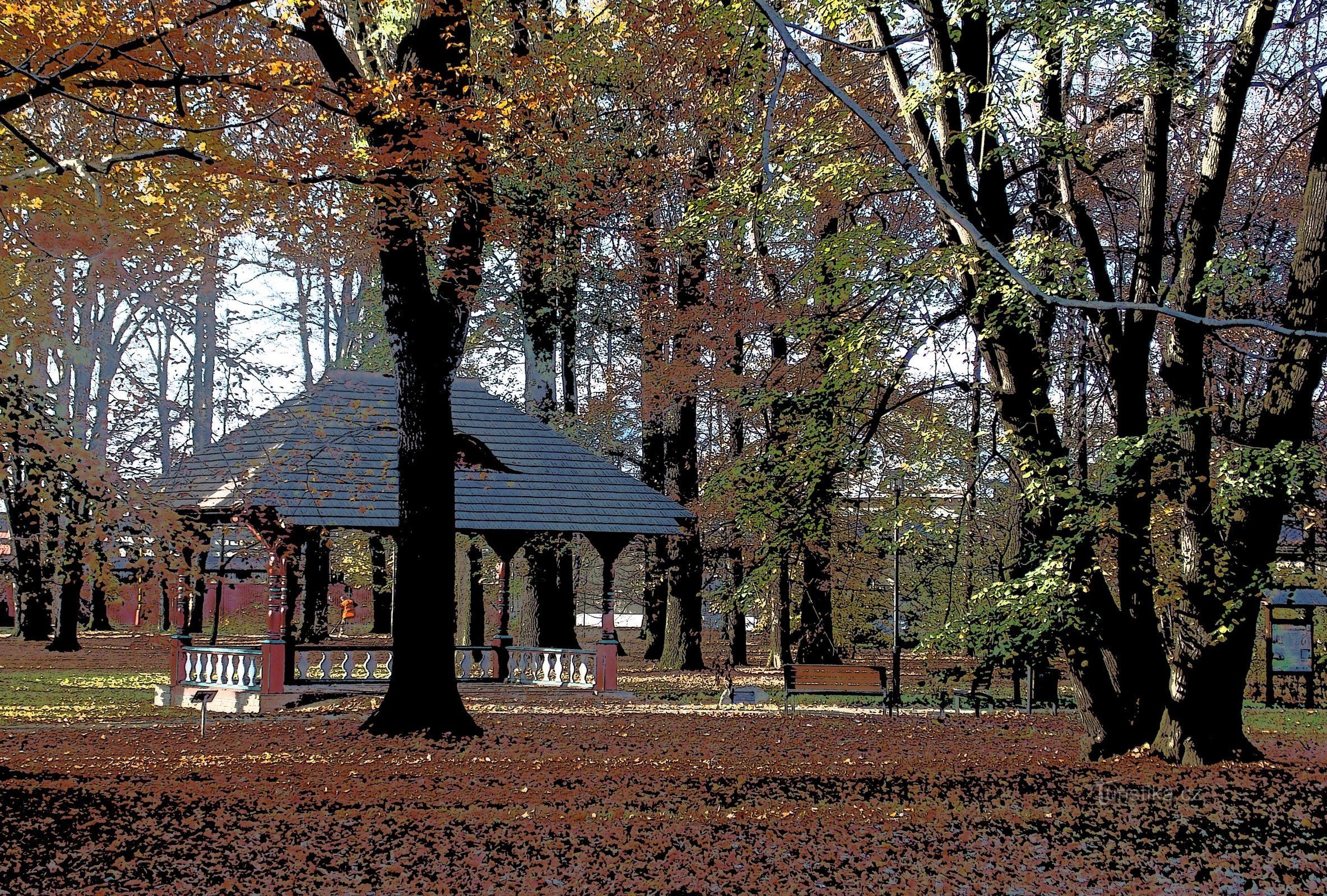 Kinsky Slotspark i Valašské Meziříčí