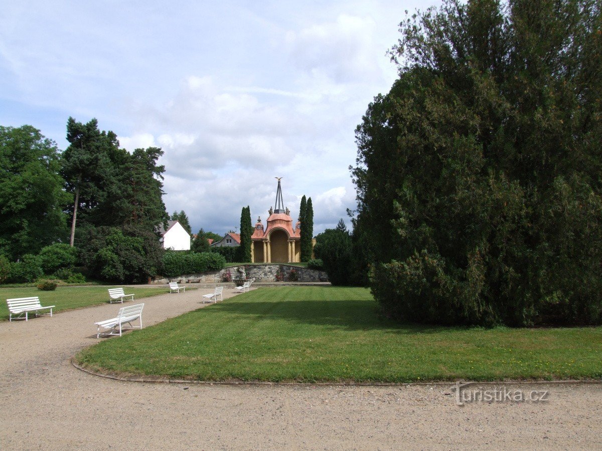 Grajski park pri gradu Ploskovice