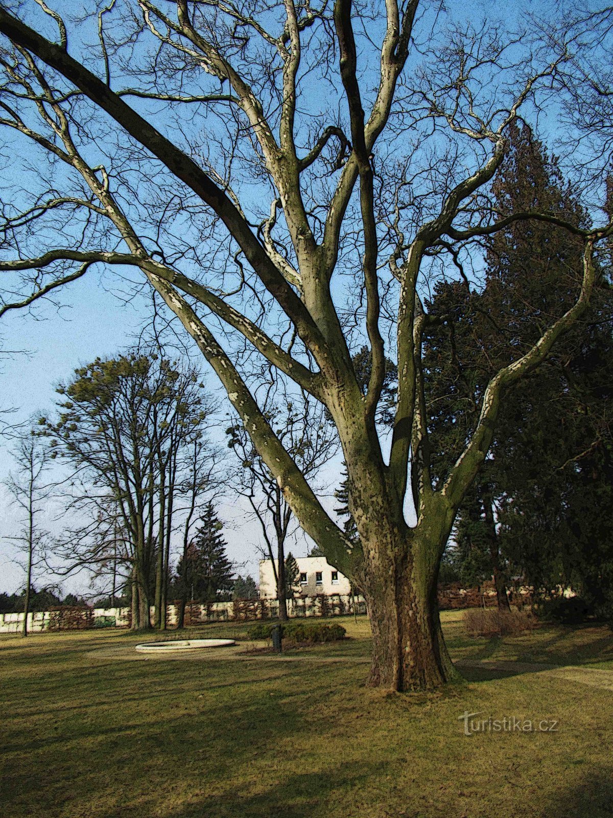 Parque del castillo en Lipník nad Bečvou