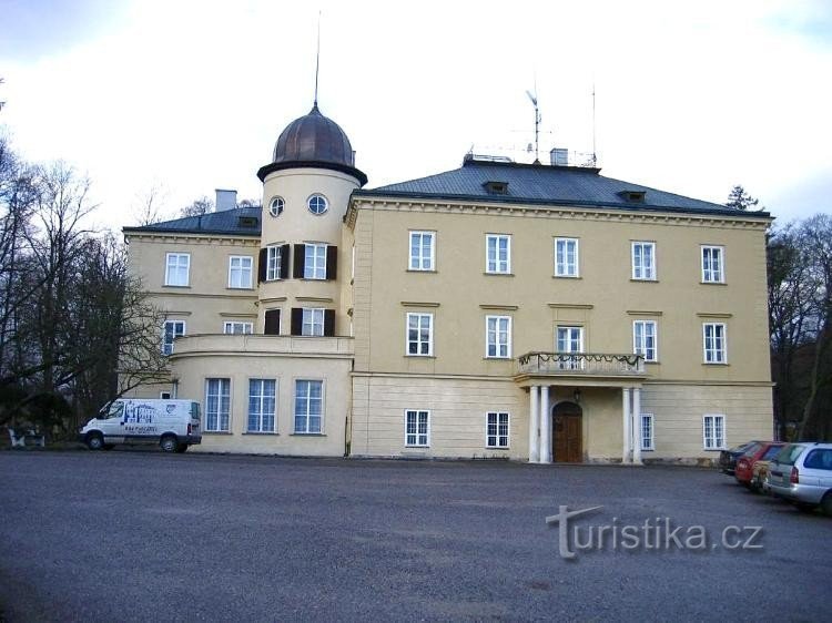 Schloss: Vorderansicht des Hauptgebäudes