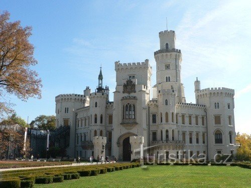 Slottet Hluboka nad Vltavou