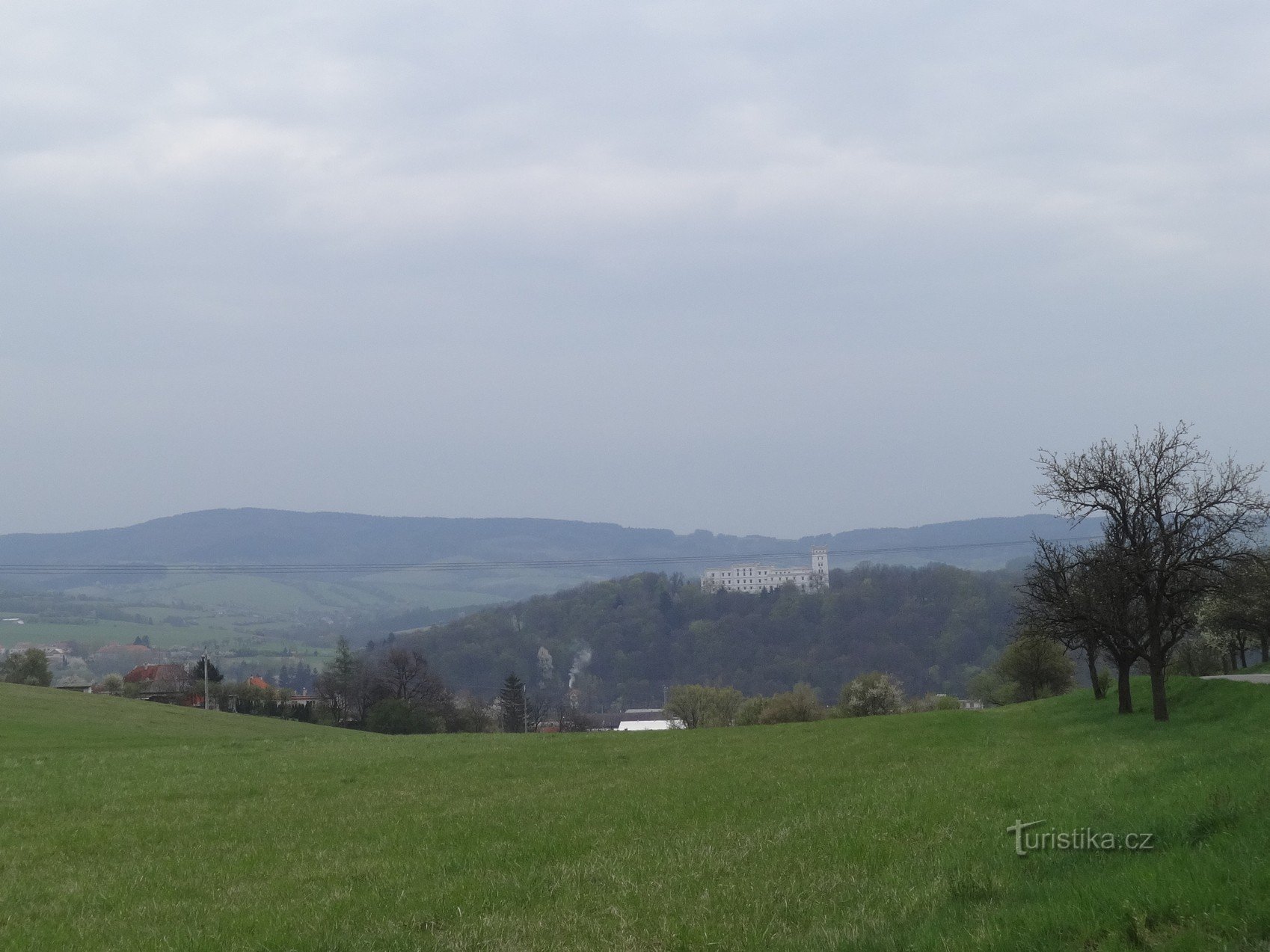 Castelo de Nový Svetlov na cidade de Bojkovice