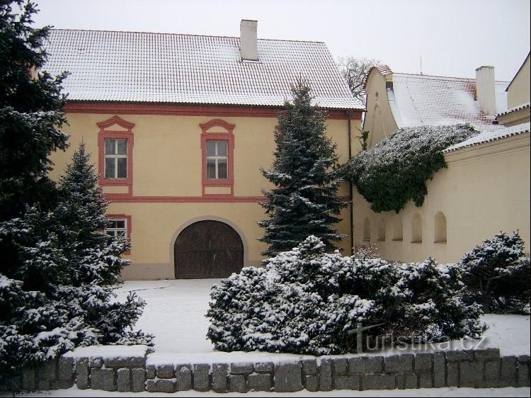 Castle: The predecessor of today's Renaissance-Baroque castle in Horažďovice was a small one