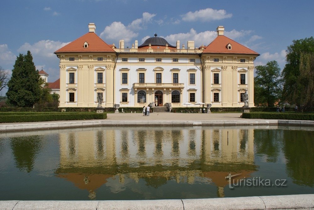 slott Slavkov nära Brno