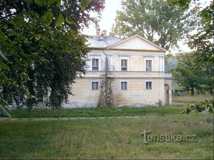 Château : Au milieu du village se dresse le bâtiment du château, qui était habité par le dr.