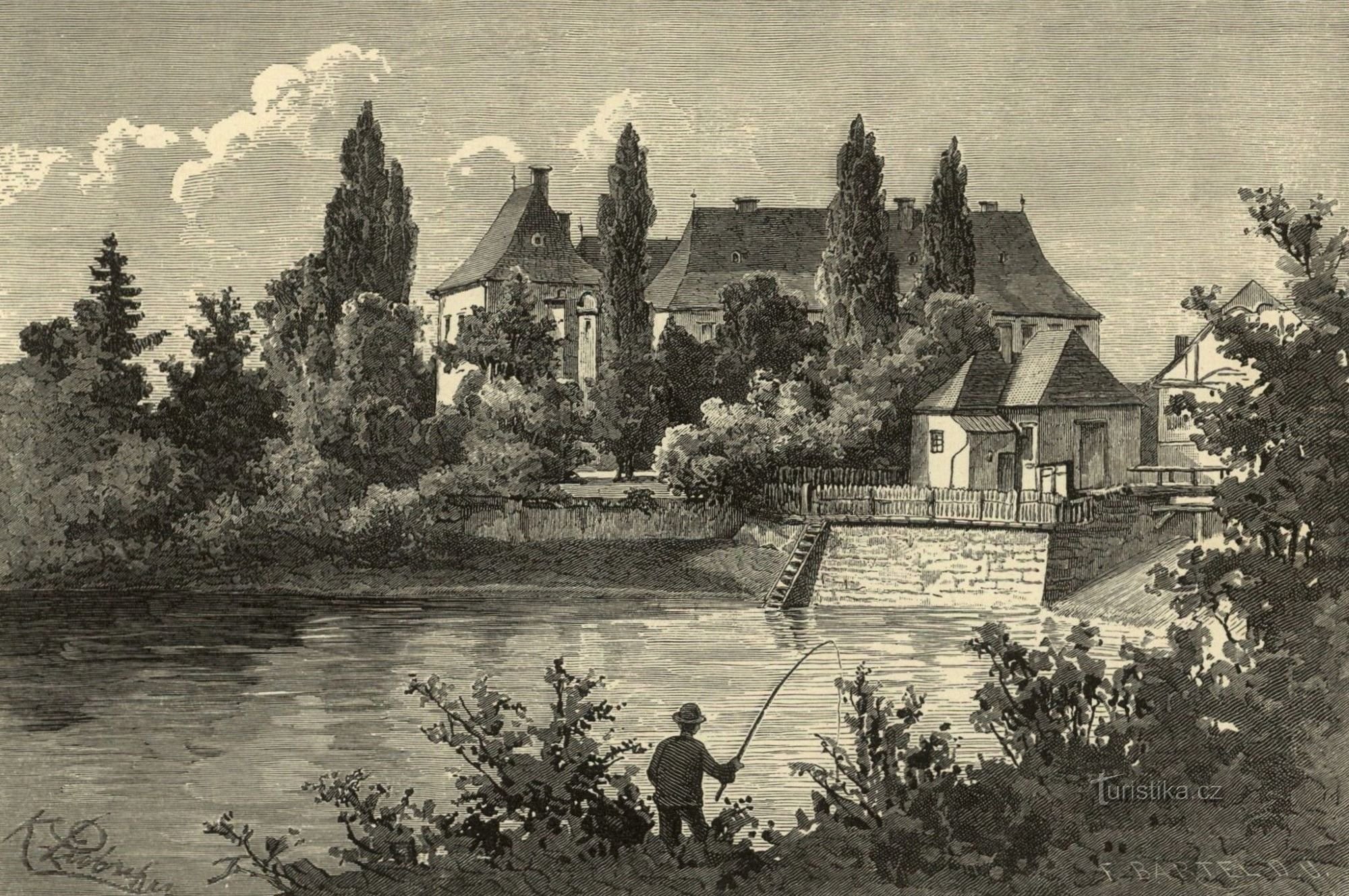 Il castello di Smiřice nella seconda metà del XIX secolo