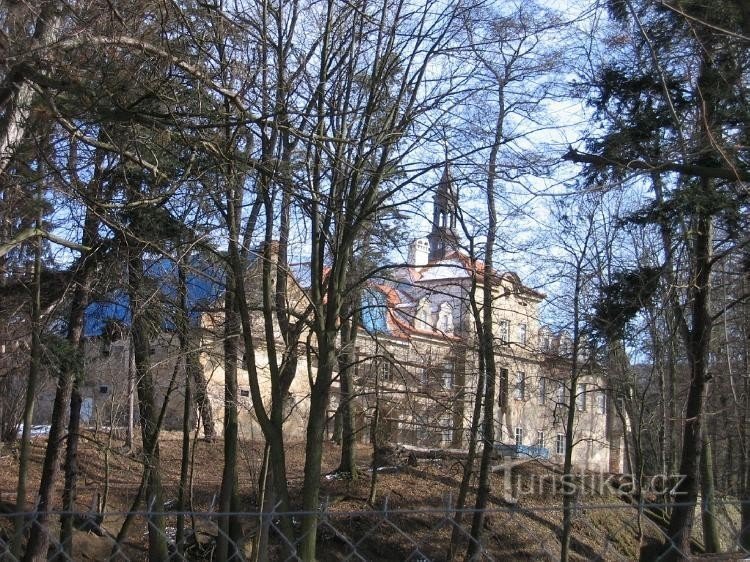Slott från parken