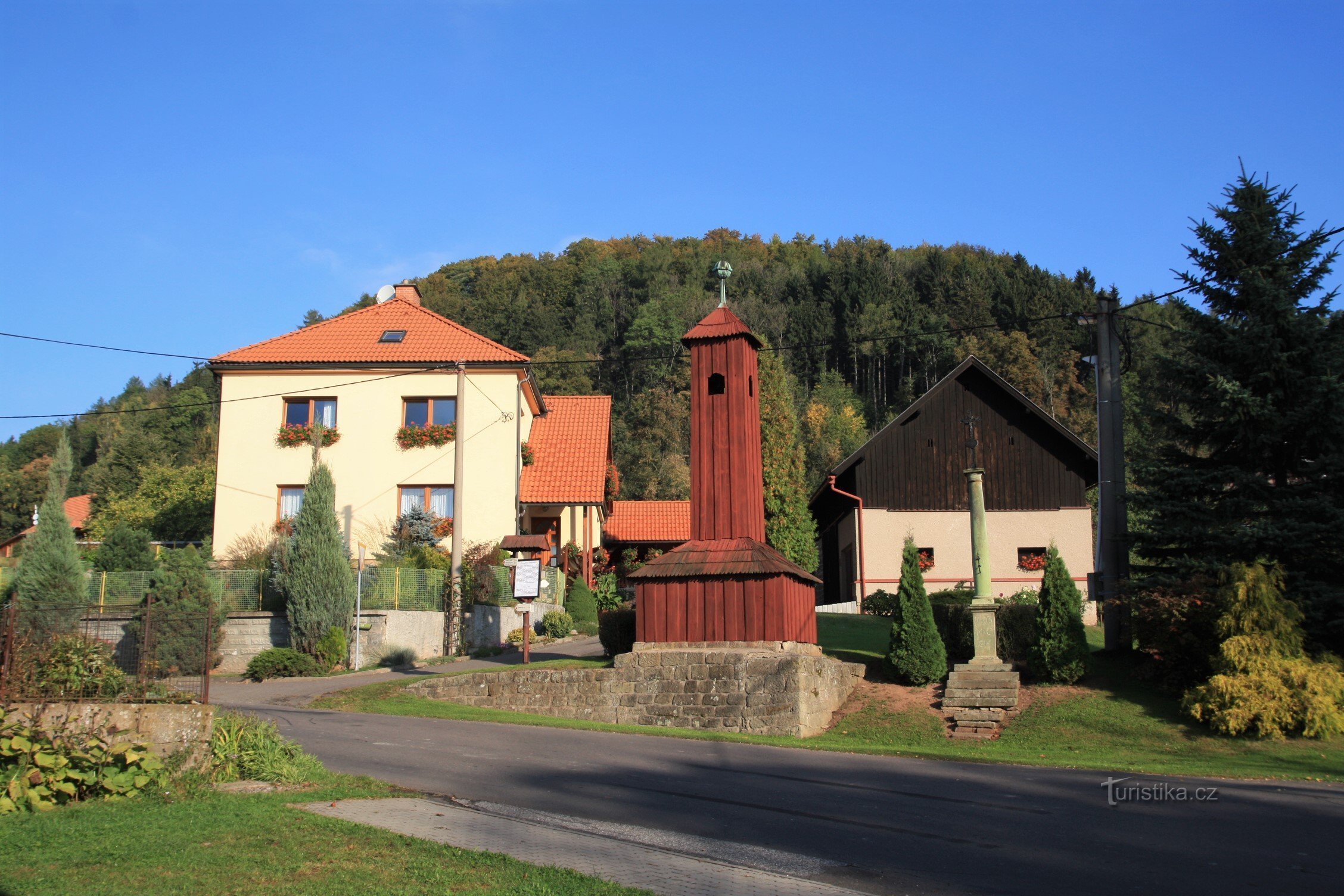 Žampach - village