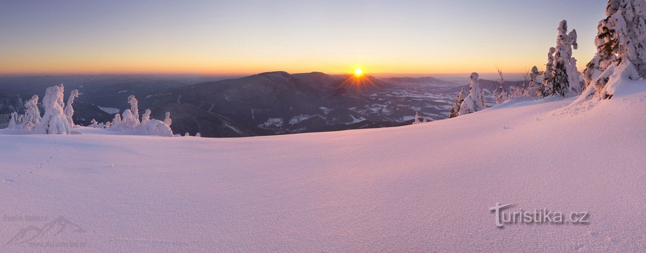 Solnedgång på Lysá