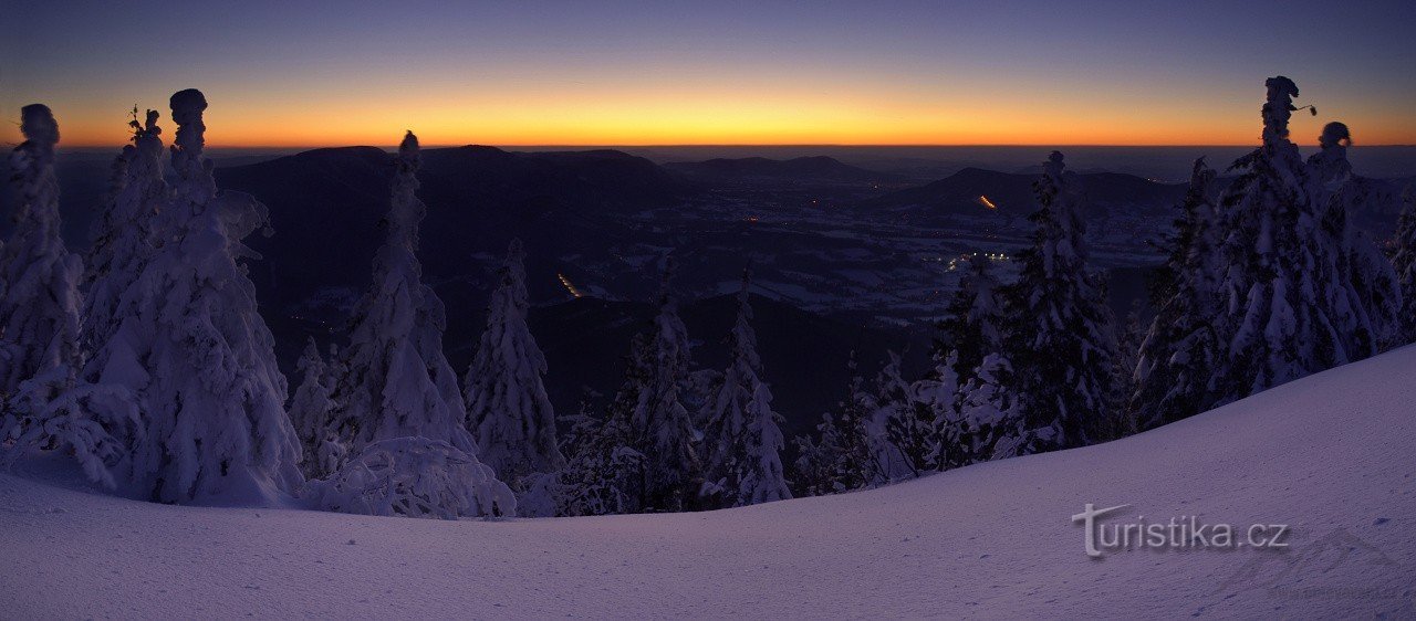 Coucher de soleil sur Lysá