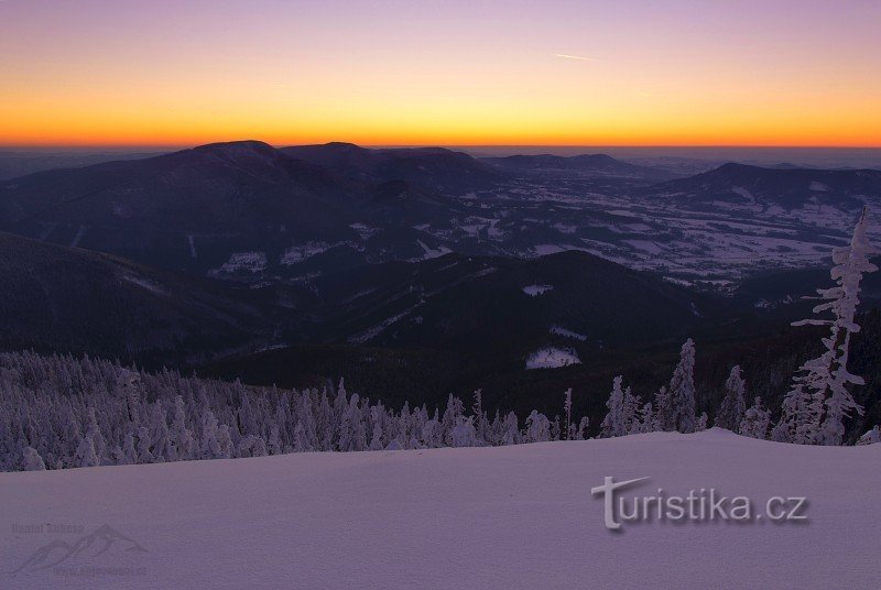 Coucher de soleil sur Lysá