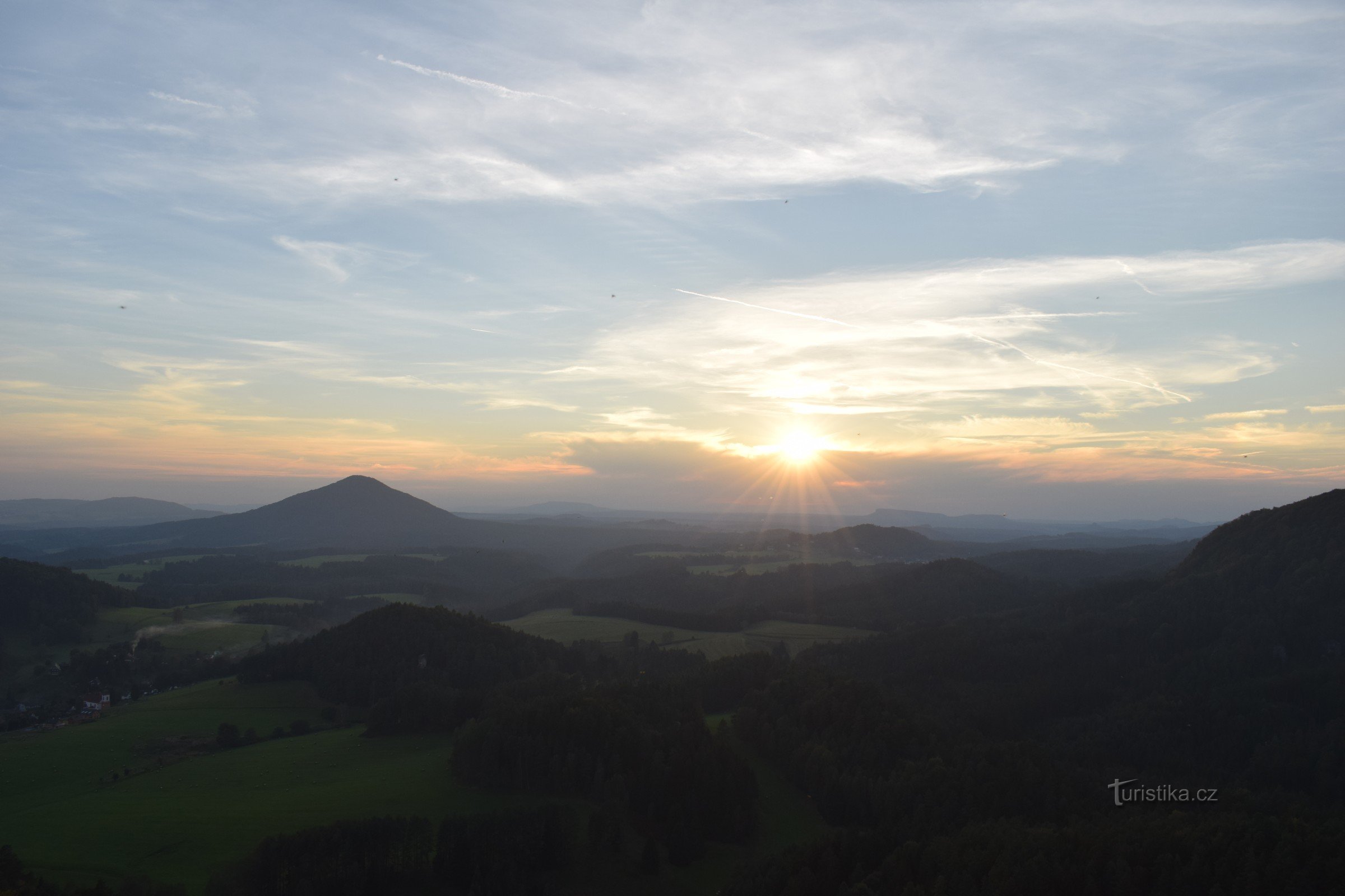 Coucher de soleil depuis le rocher de Maria.