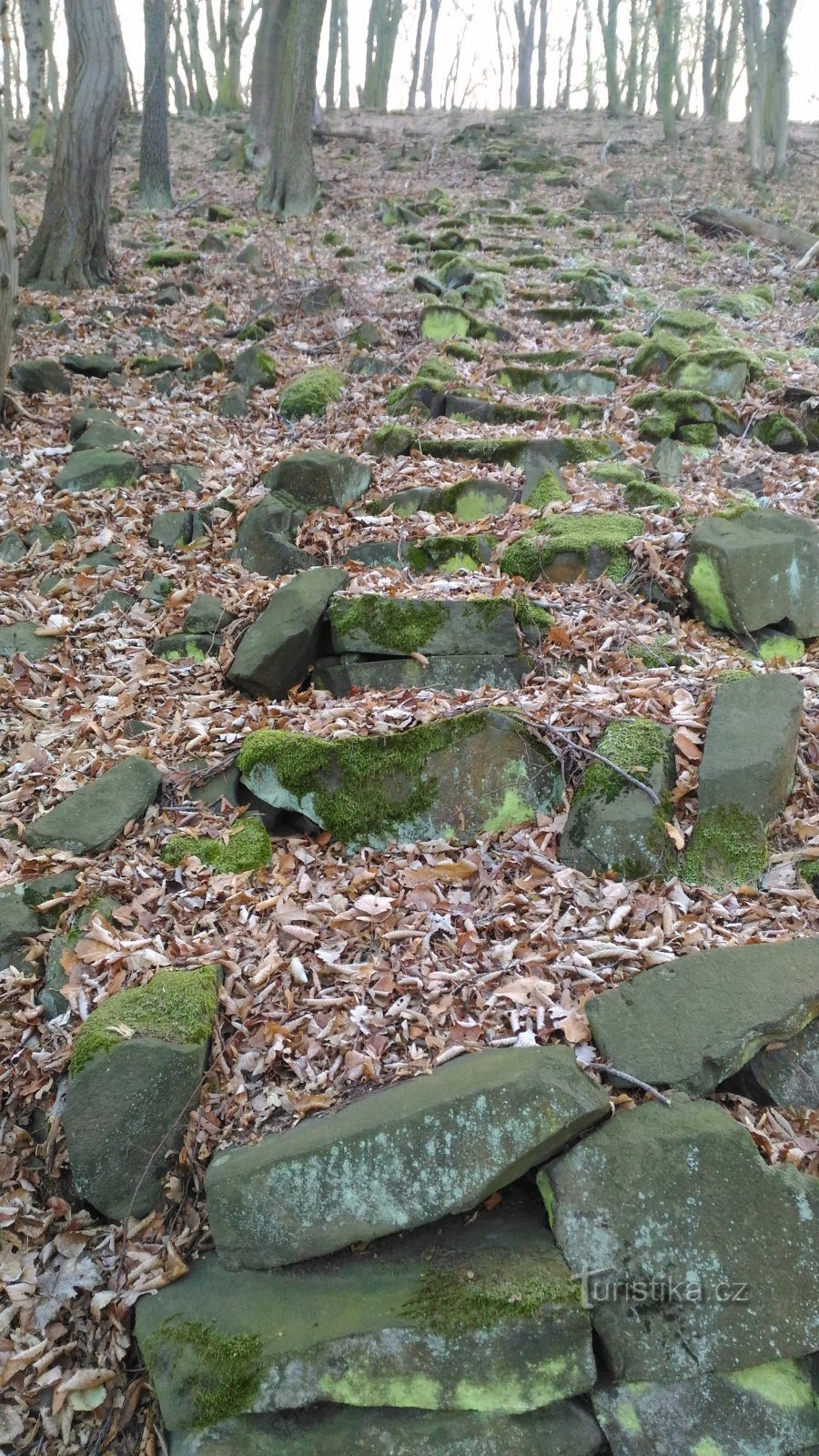 Zapomenutá cesta po schodech na Volskou horu.