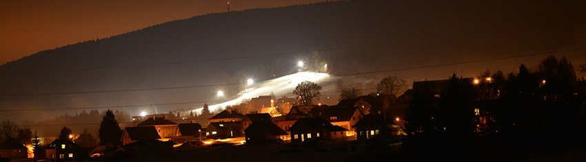 Zasada nocnej jazdy na nartach
