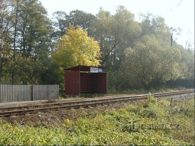 Kováry stop: den sydlige udkant af landsbyen