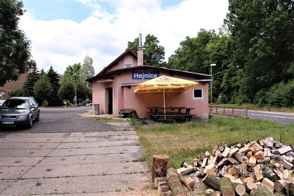 Stop, uitzicht vanaf de uitgang