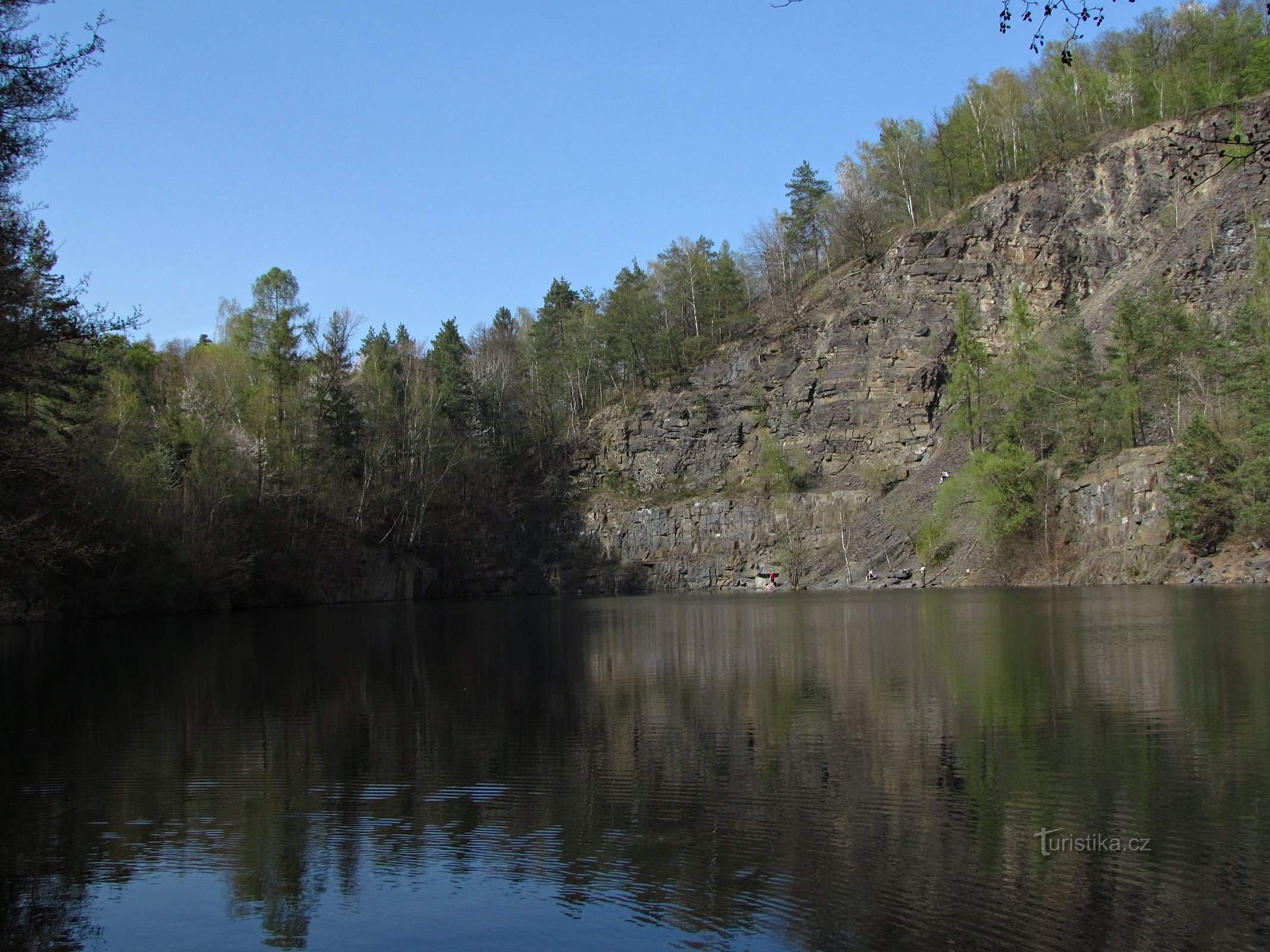 Flooded quarries near Olšovec - Přední and Zadní skála