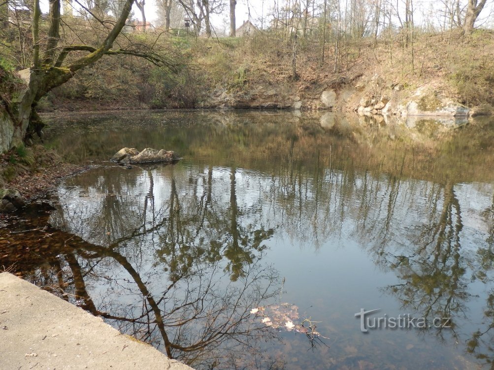 Flooded quarry