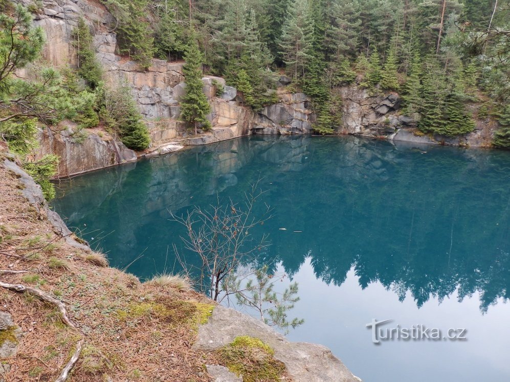 Flooded quarry