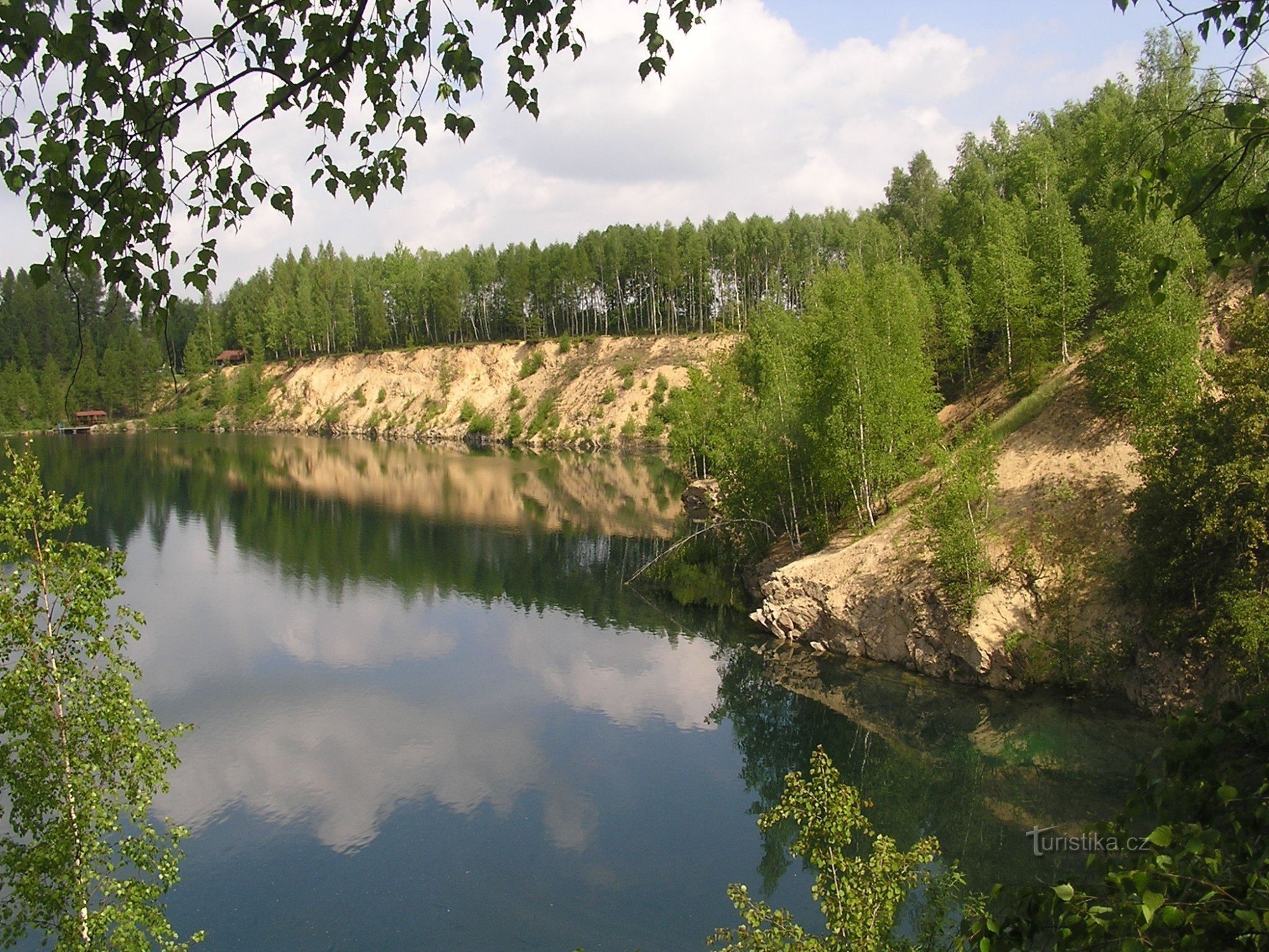 Zatopený lom - pohled z jihu - 9.5.2009