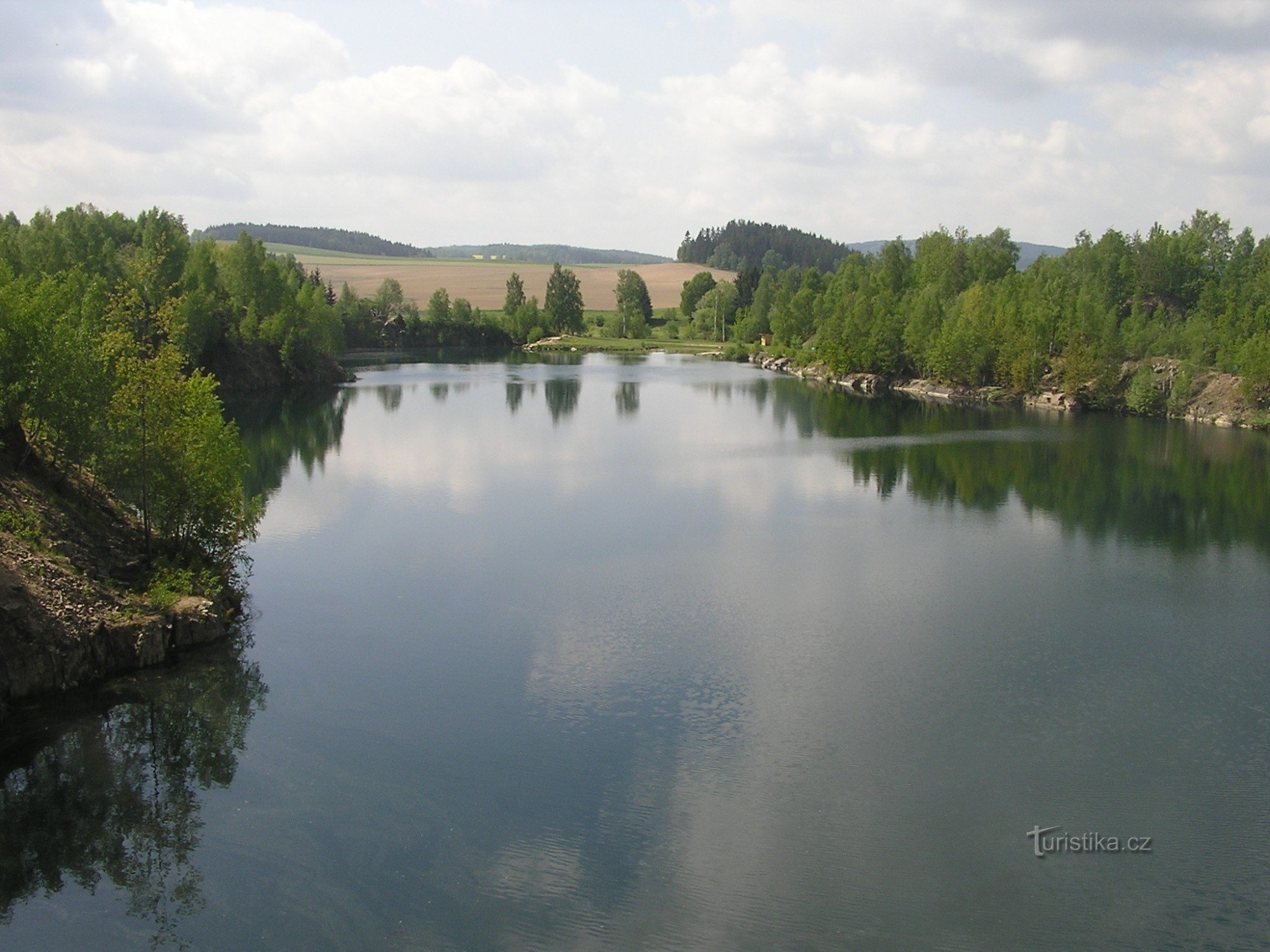 Flooded quarry - view from the north - 9.5.2009/XNUMX/XNUMX