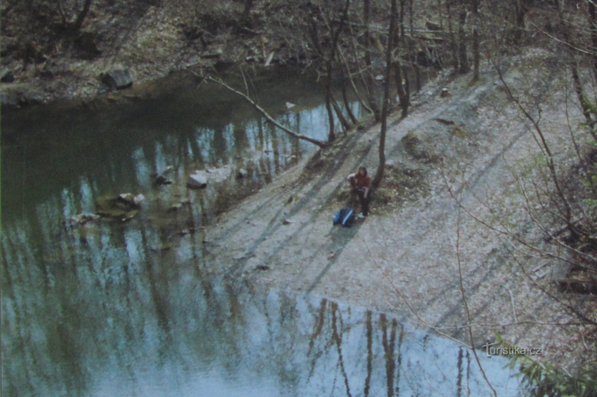 A flooded quarry near Chvalčov