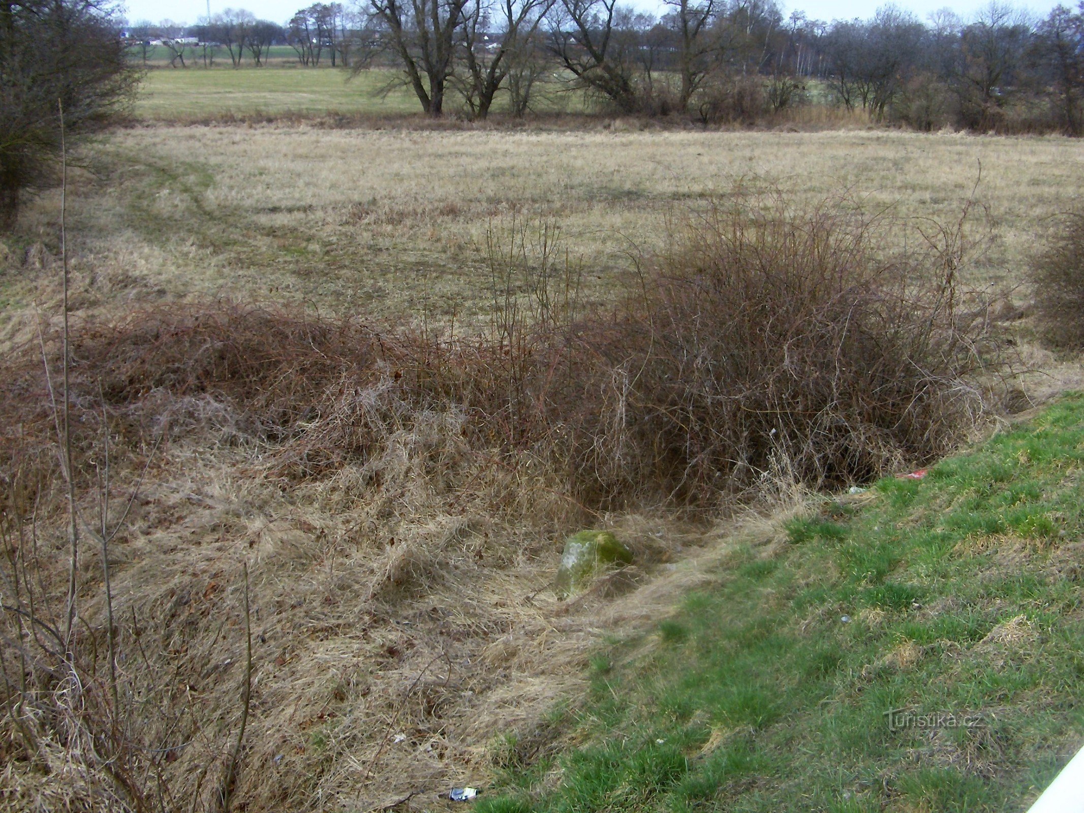 Remains of the Reconciliation Cross near Údlice.