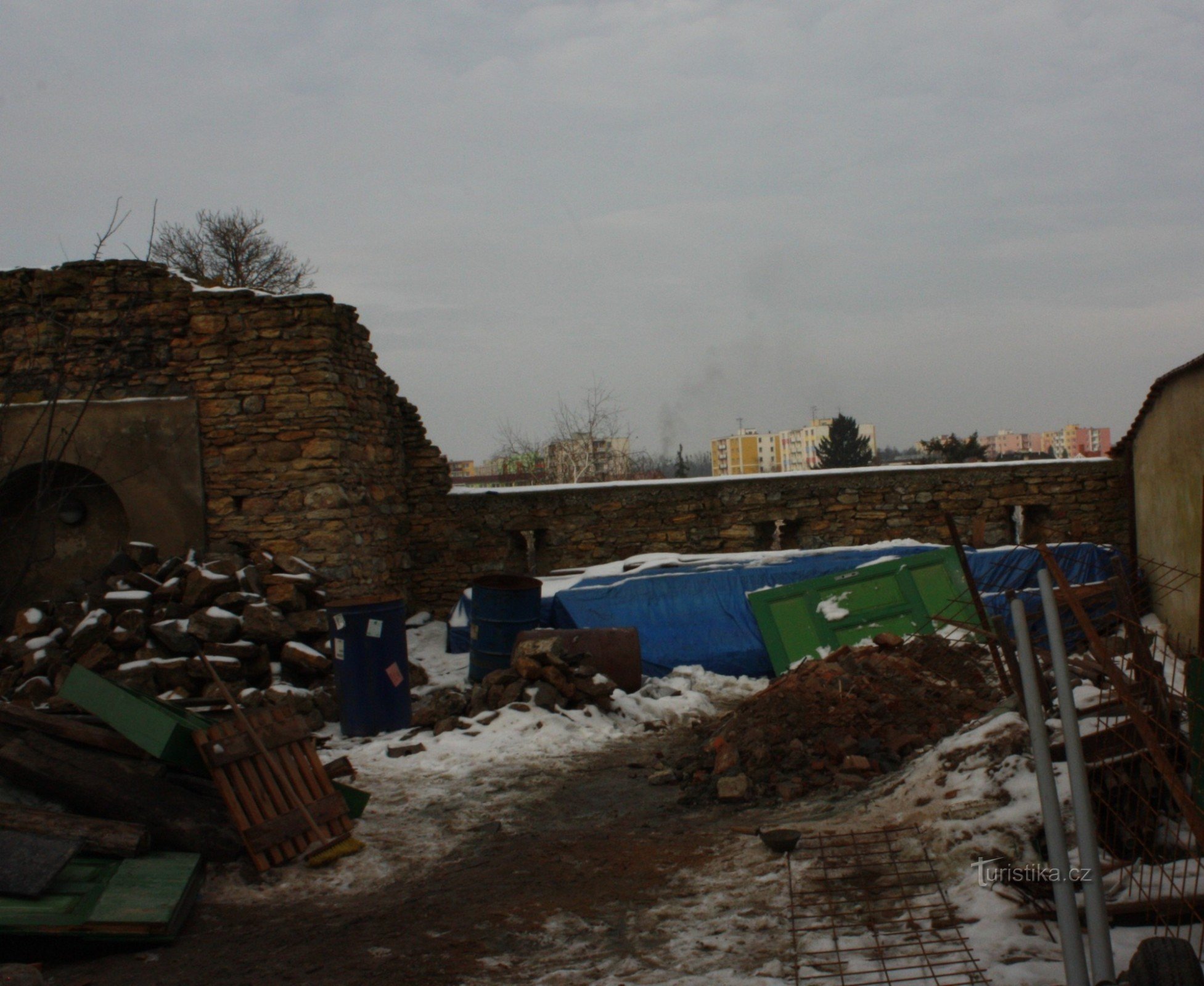 Remains of the fortification system from the 15th century in Přerov