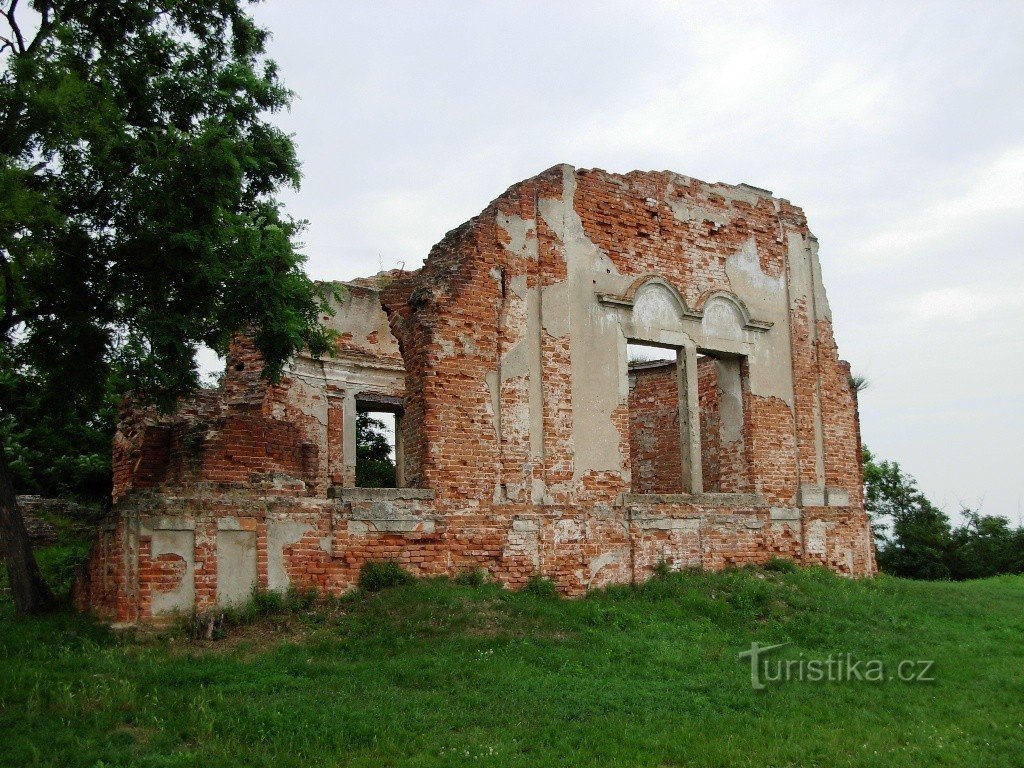 Los restos de la capilla de San Florián