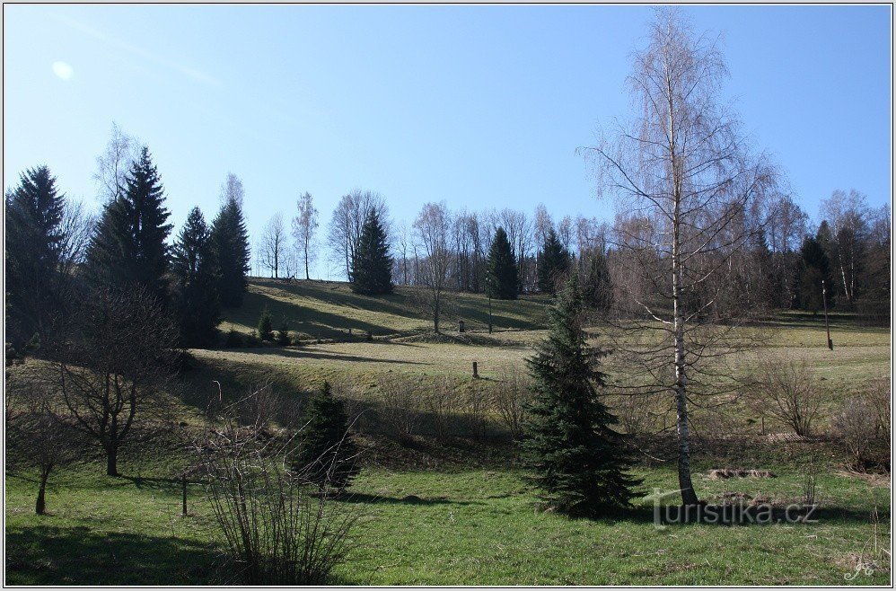 Restos da Via Sacra em Dědov