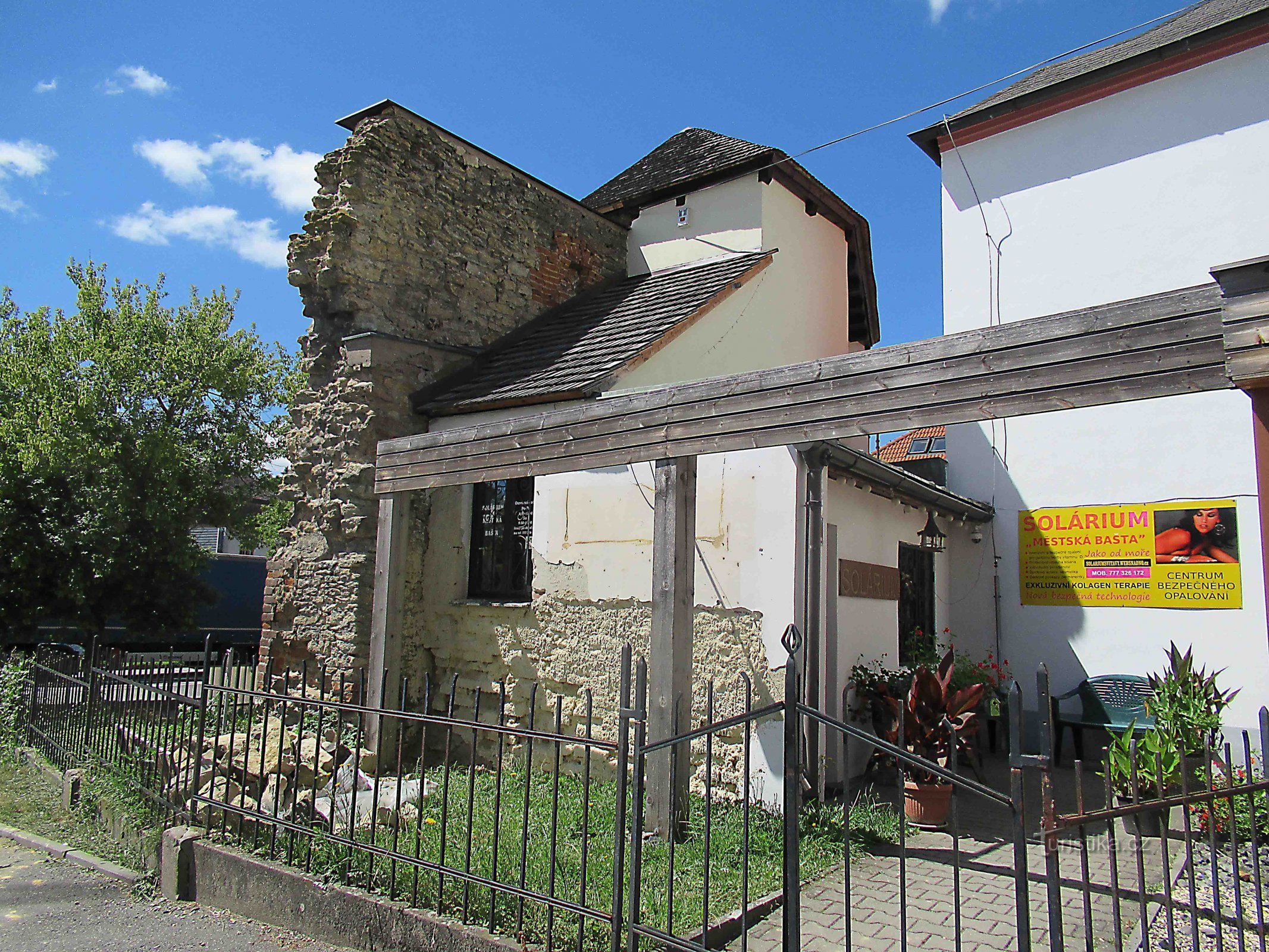 The remains of the city fortifications in Svitavy