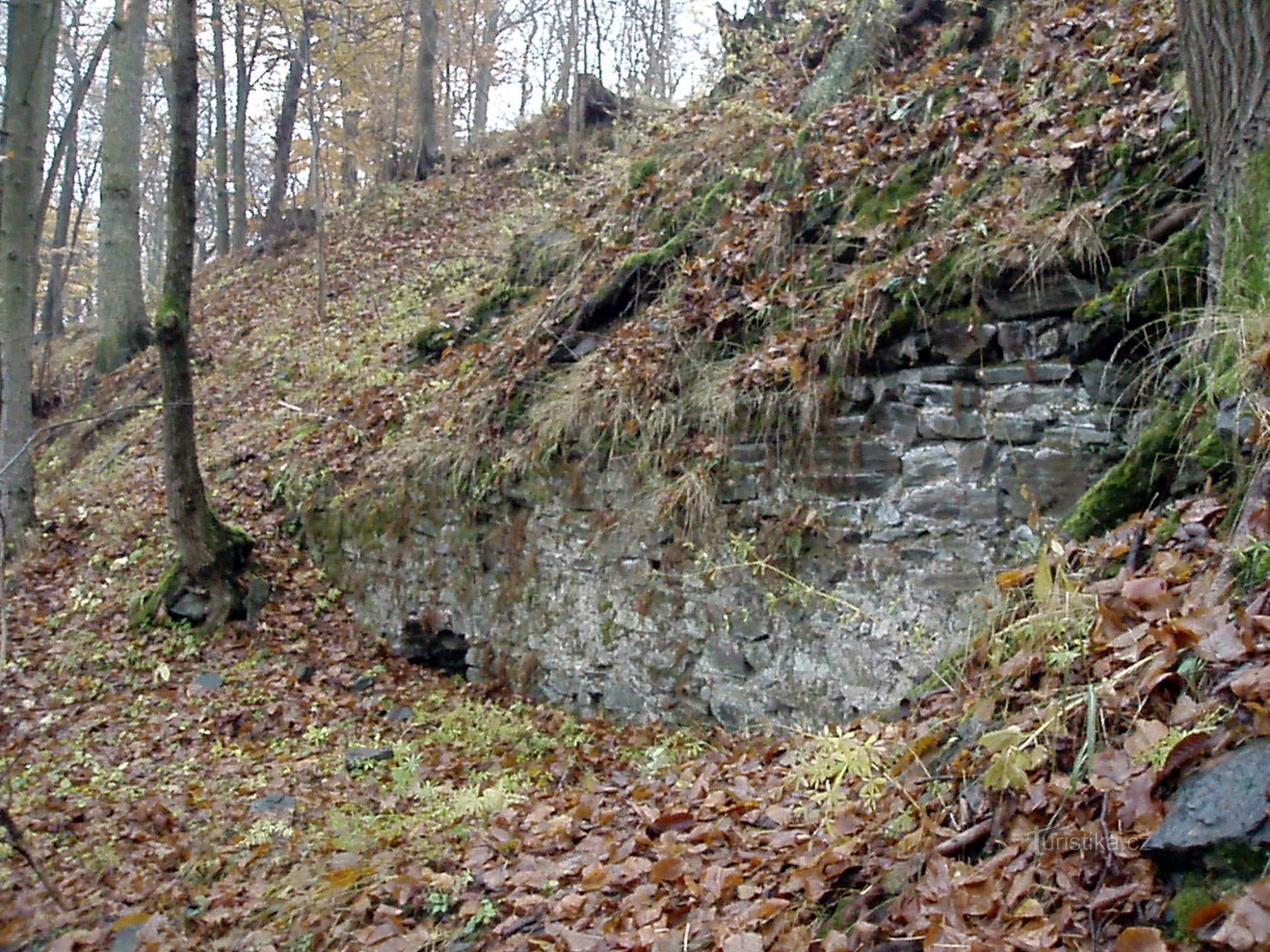 Reste der nördlichen Zaunmauer