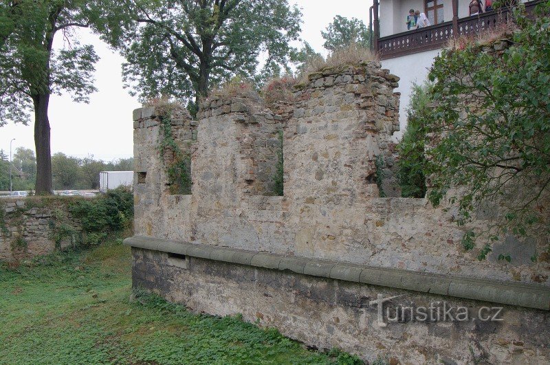 Restos del ala noroeste del castillo