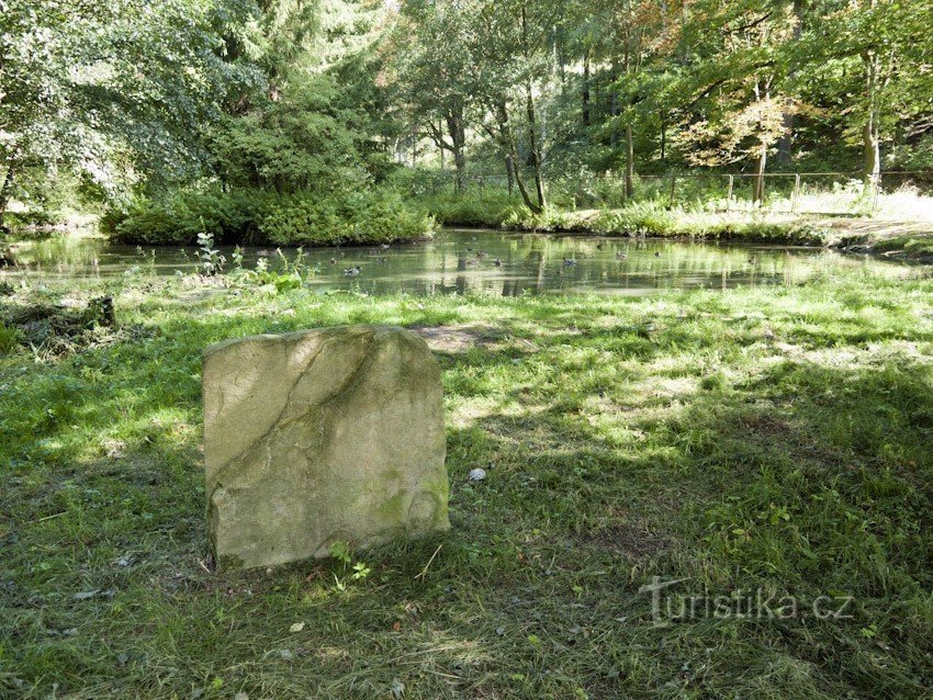 Remains of a larger pond