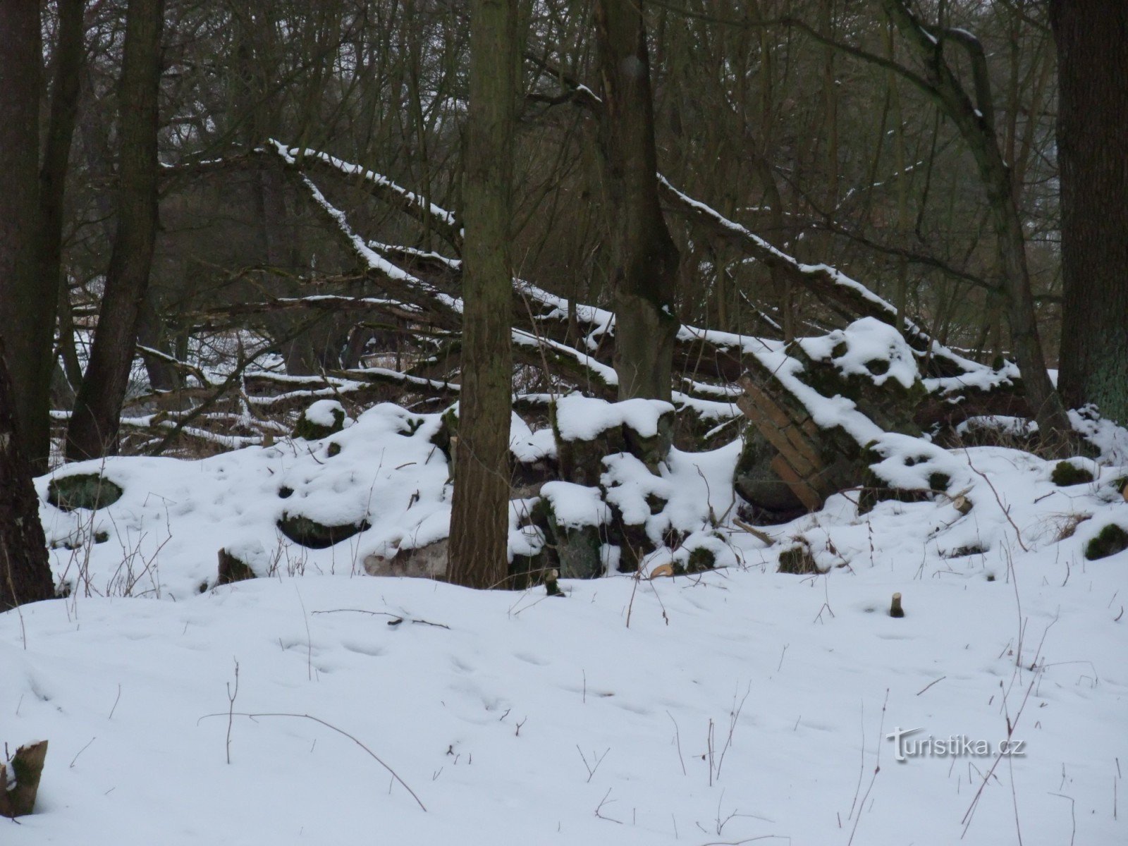 Vestiges de l'ancien village de Rybáre