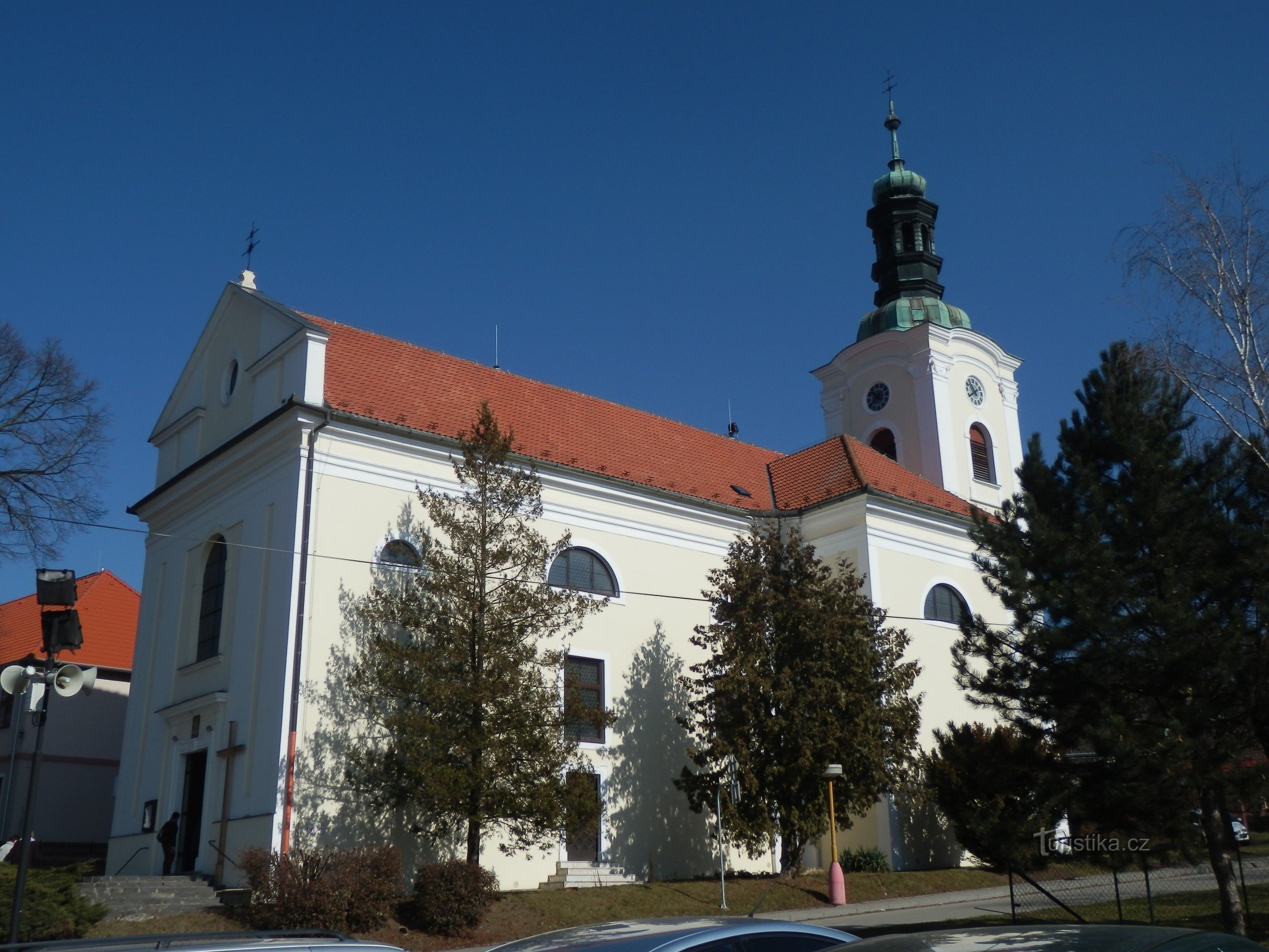 Ždánice kostel Nanebevzetí P. Marie