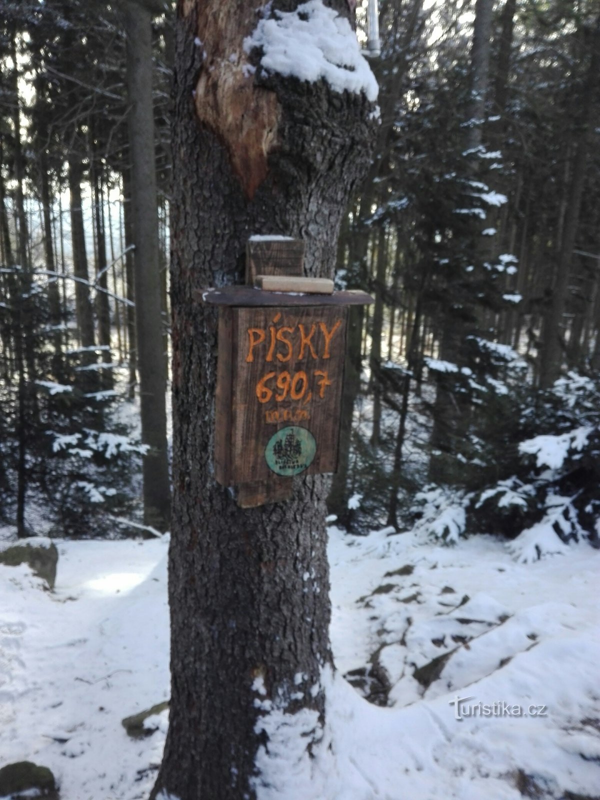 Fra Lštěn til Lštěn gennem radaren på Písek, den hedengangne ​​landsby og Kuchyňka