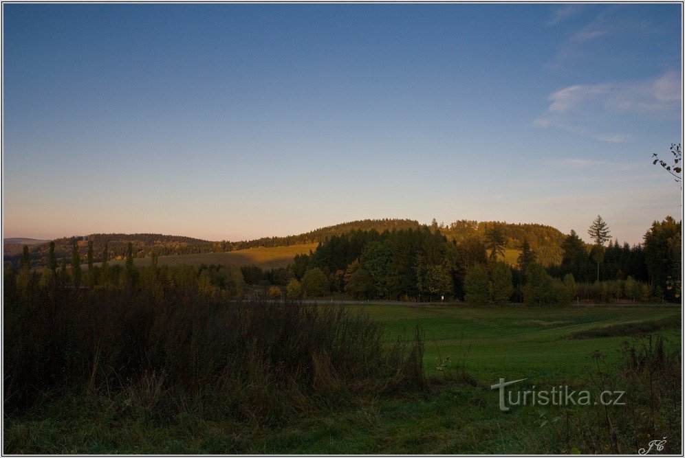 Da estrada Bystré - Červený Kostelec