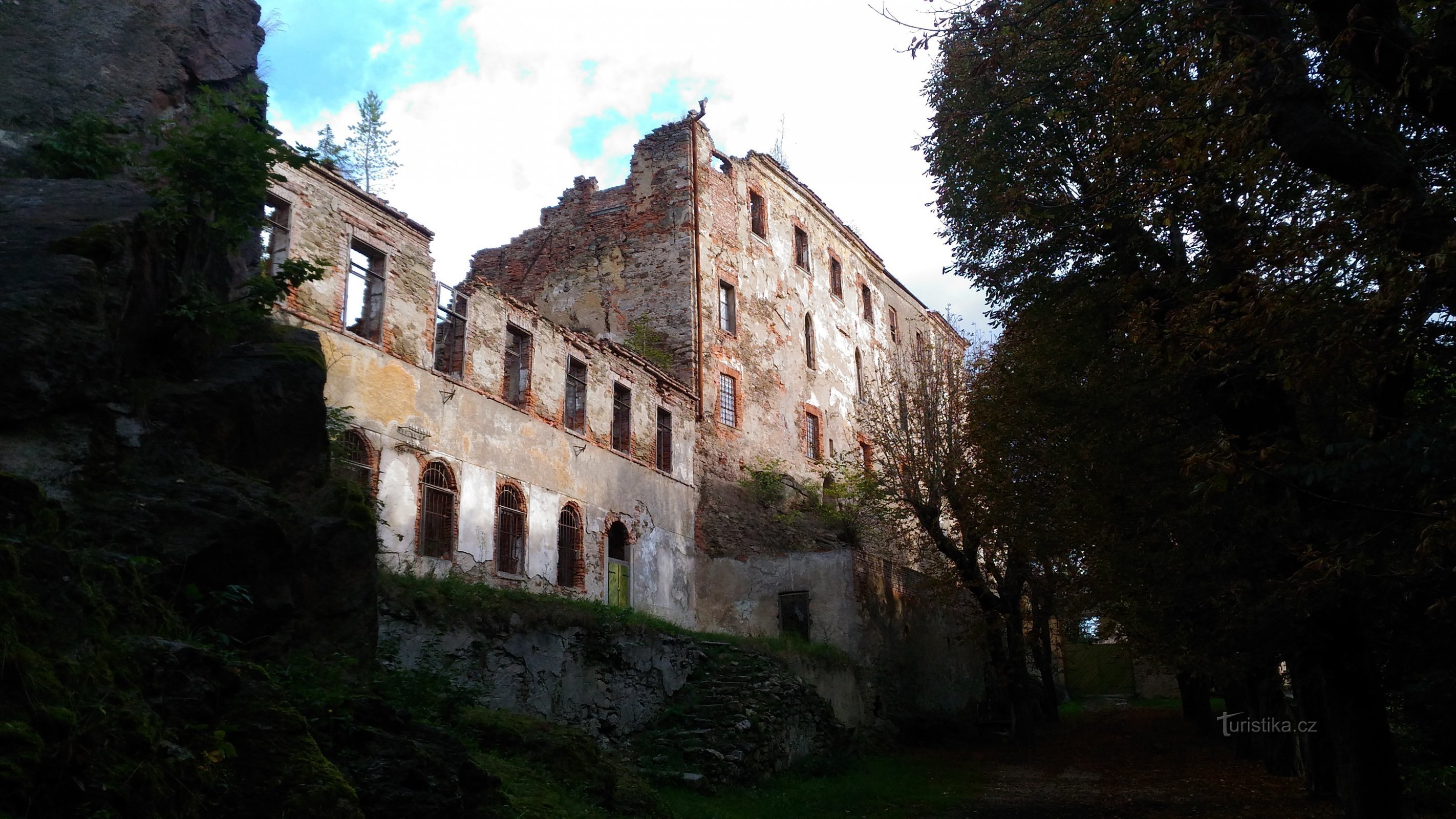 Od Sokołowa do ruin zamku Hartenberg.