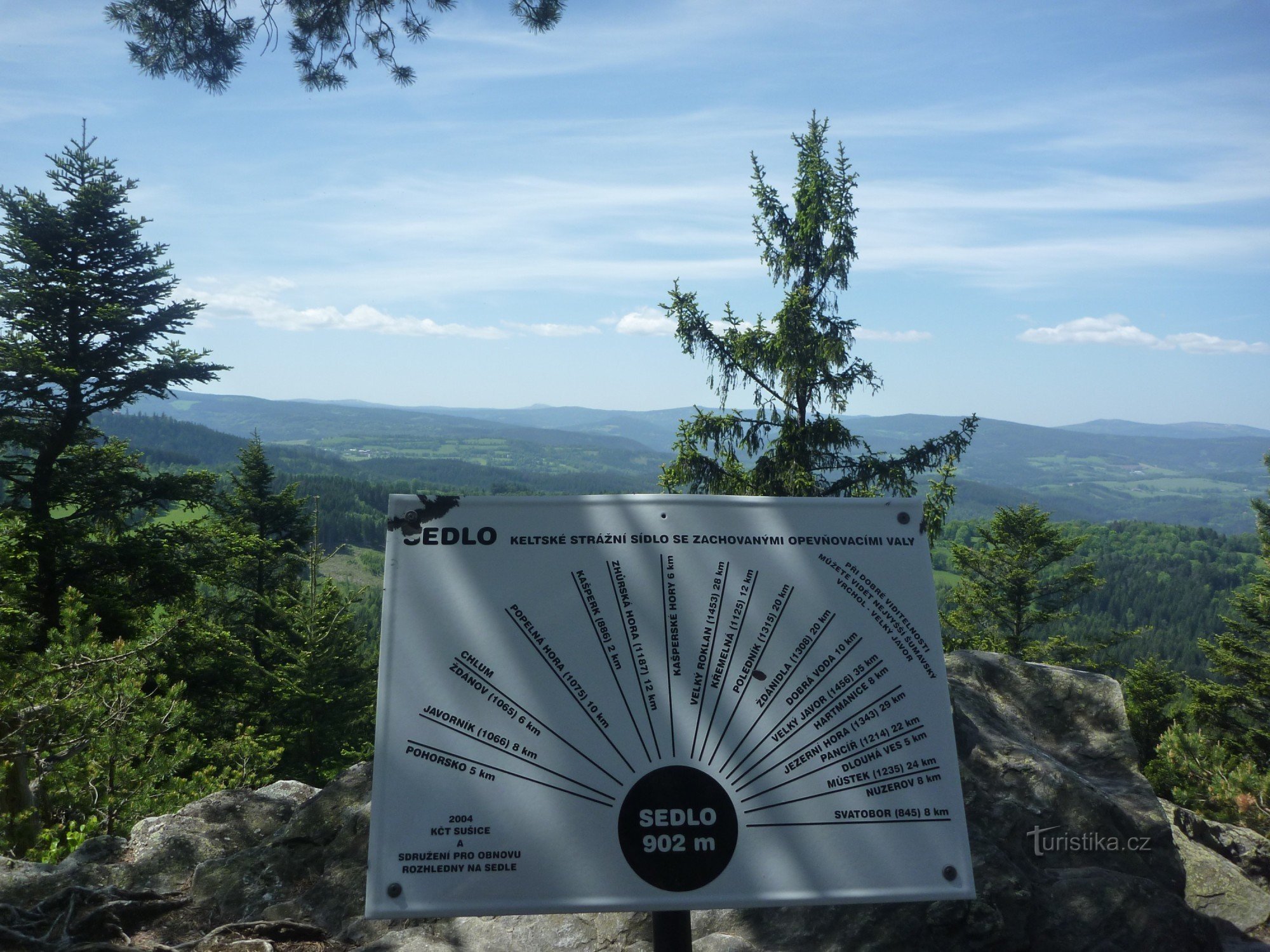 Da Sušice al belvedere di Sedlo