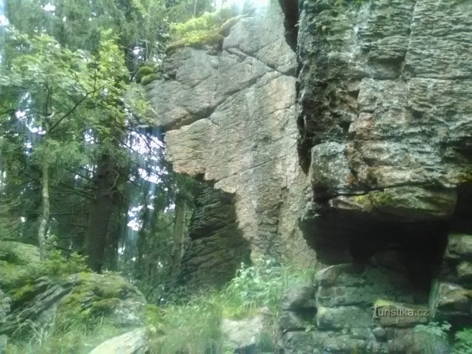 escalera de roca